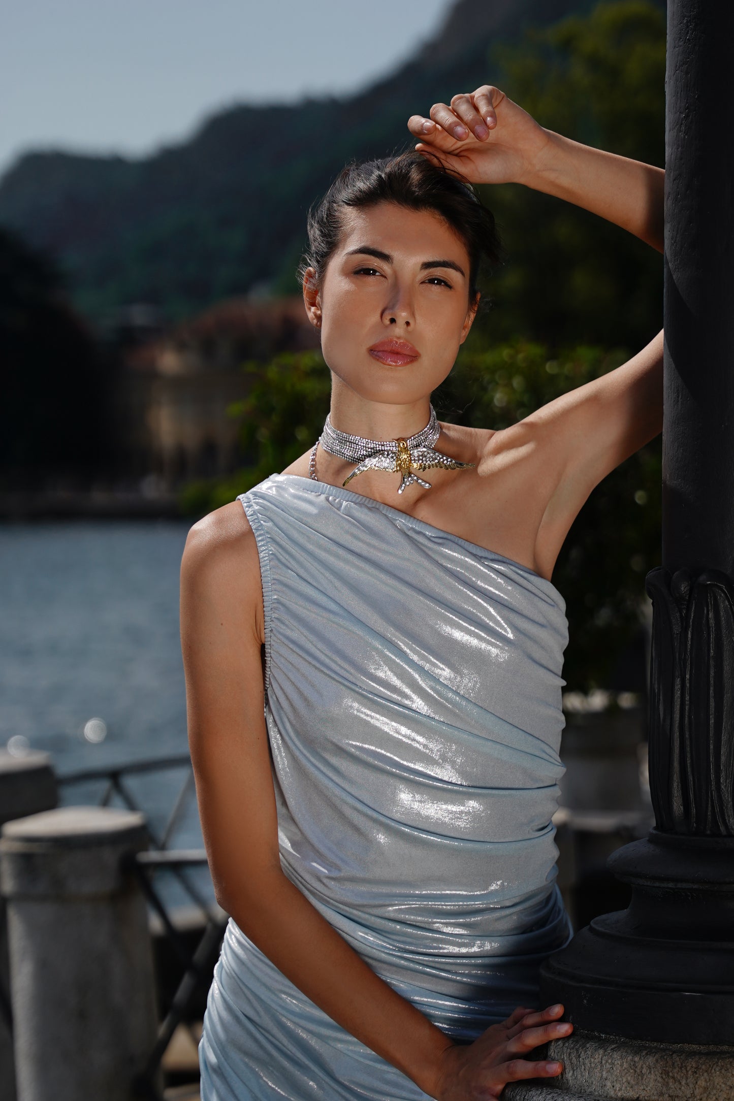 Off-shoulder Draped Dress