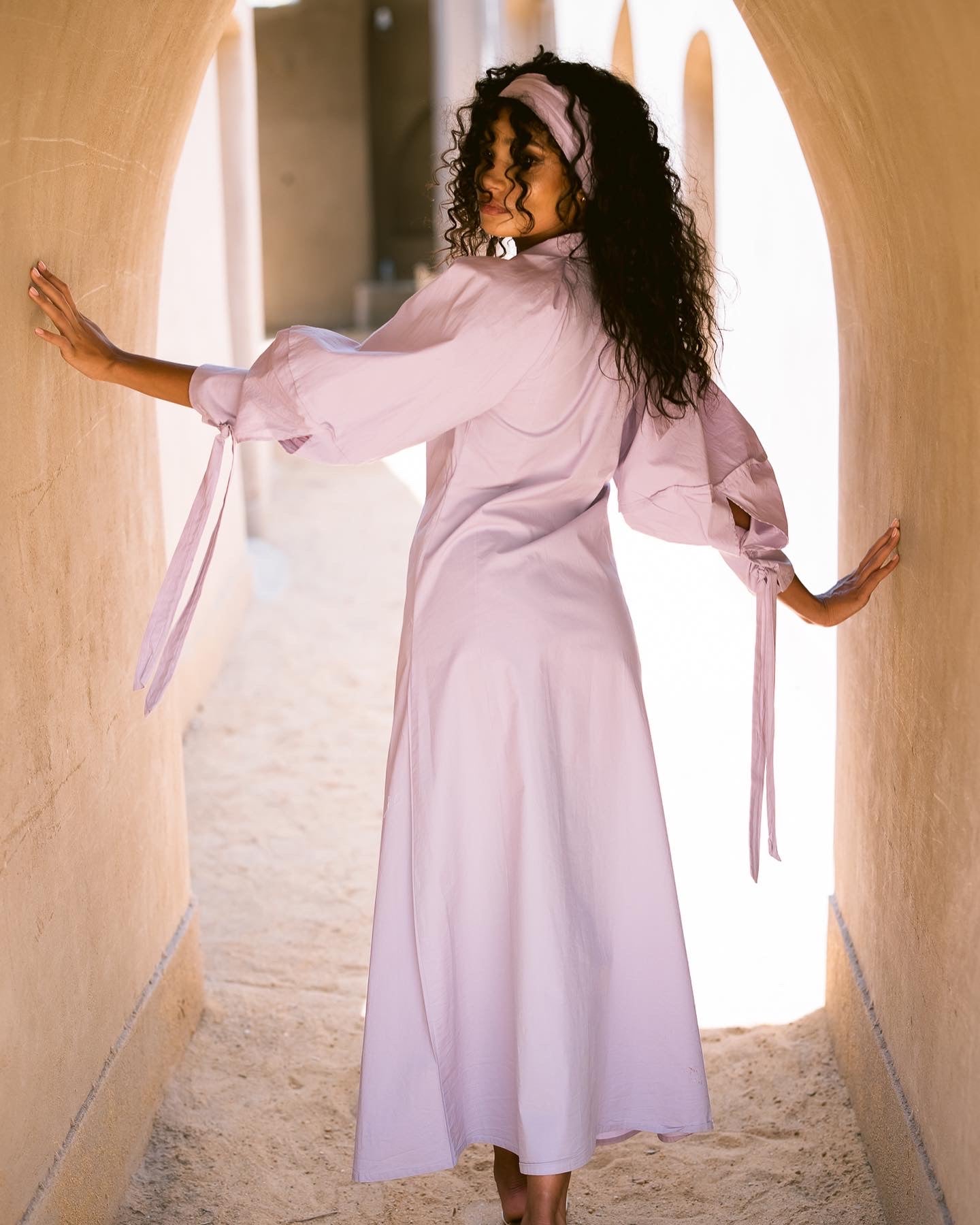 Maxi Cotton Shirt Dress