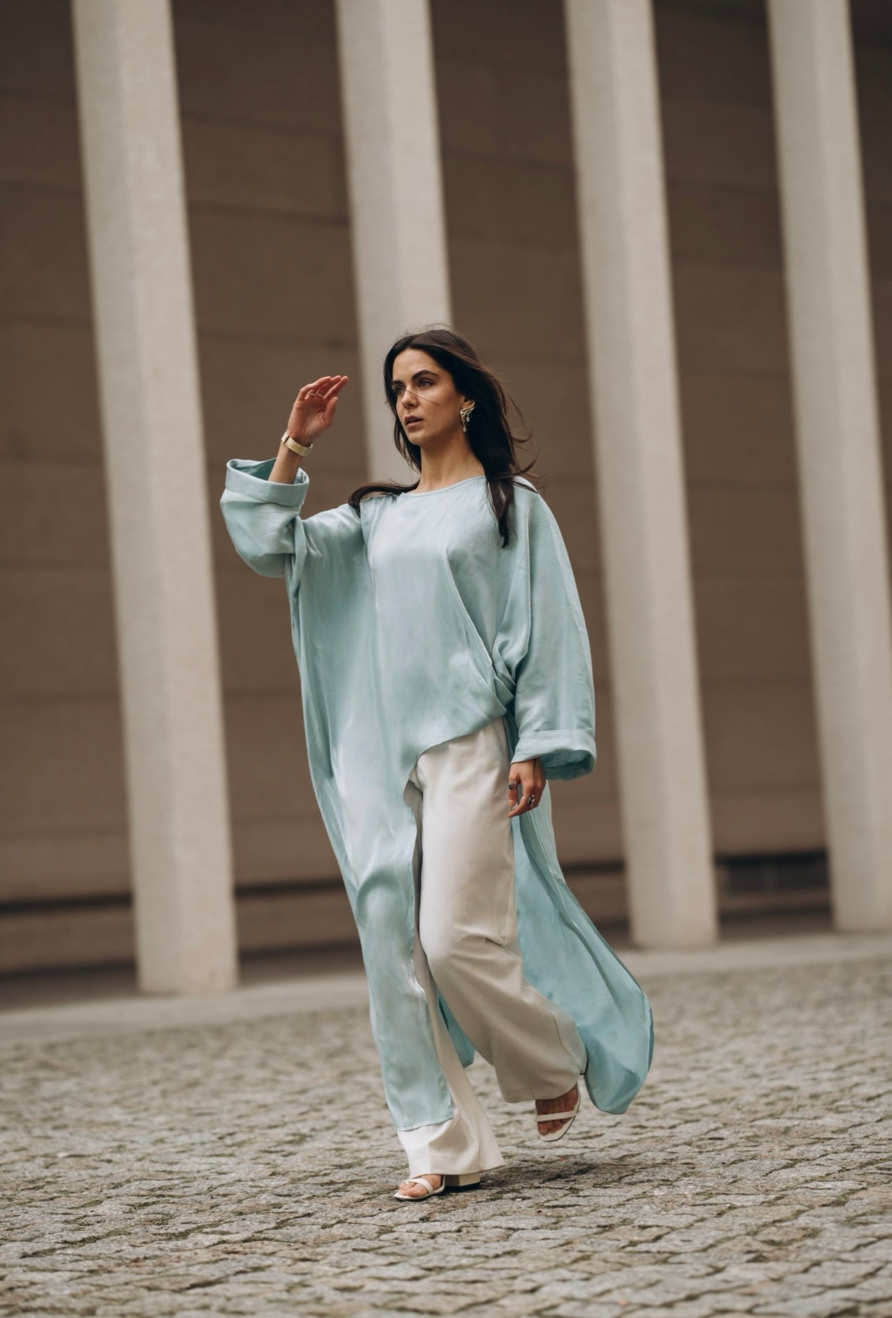 High-Low Draped Top