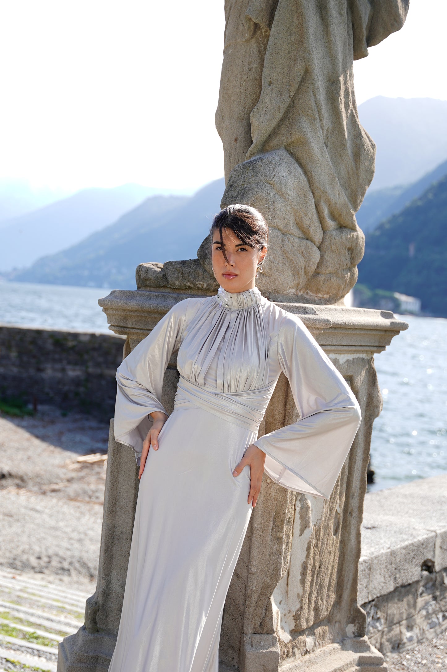 Draped Maxi Dress