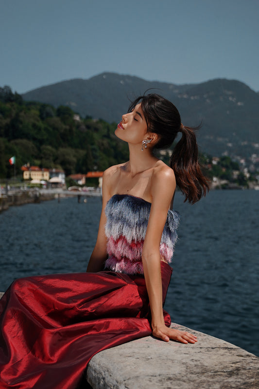 Silk Fringes Corset