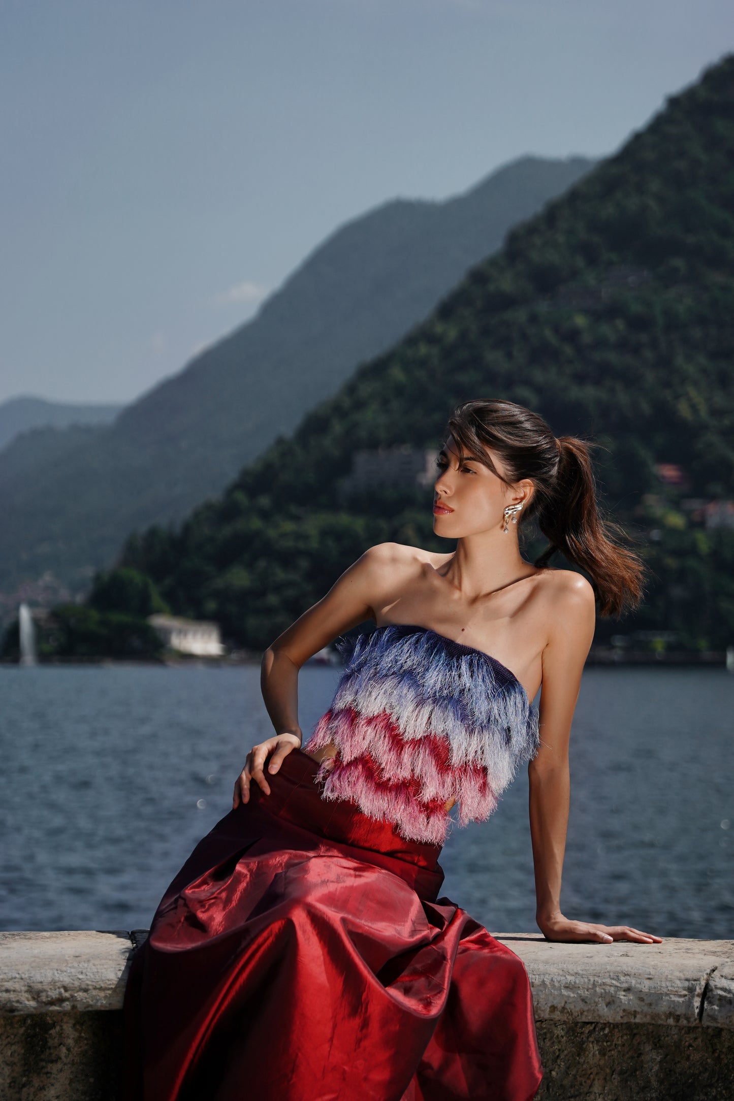 Silk Fringes Corset