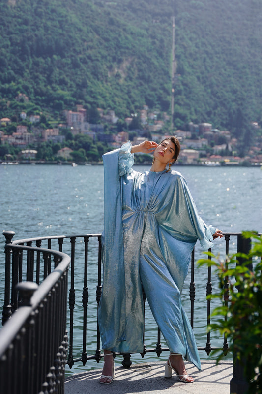 Flowy Metallic Jumpsuit
