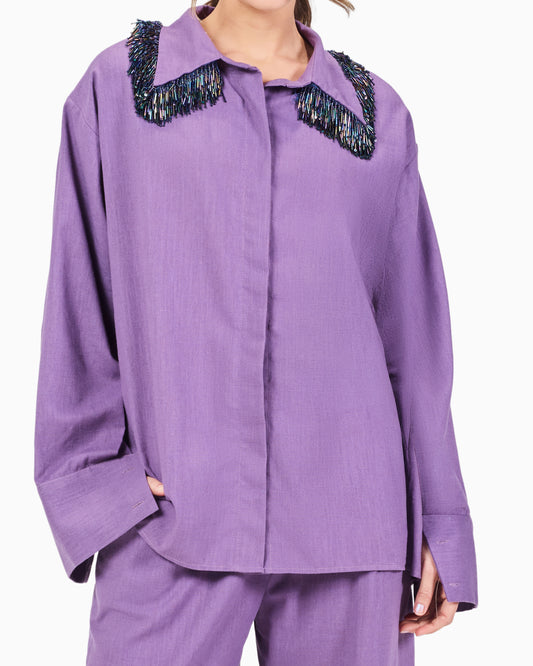 Linen Fringes Shirt