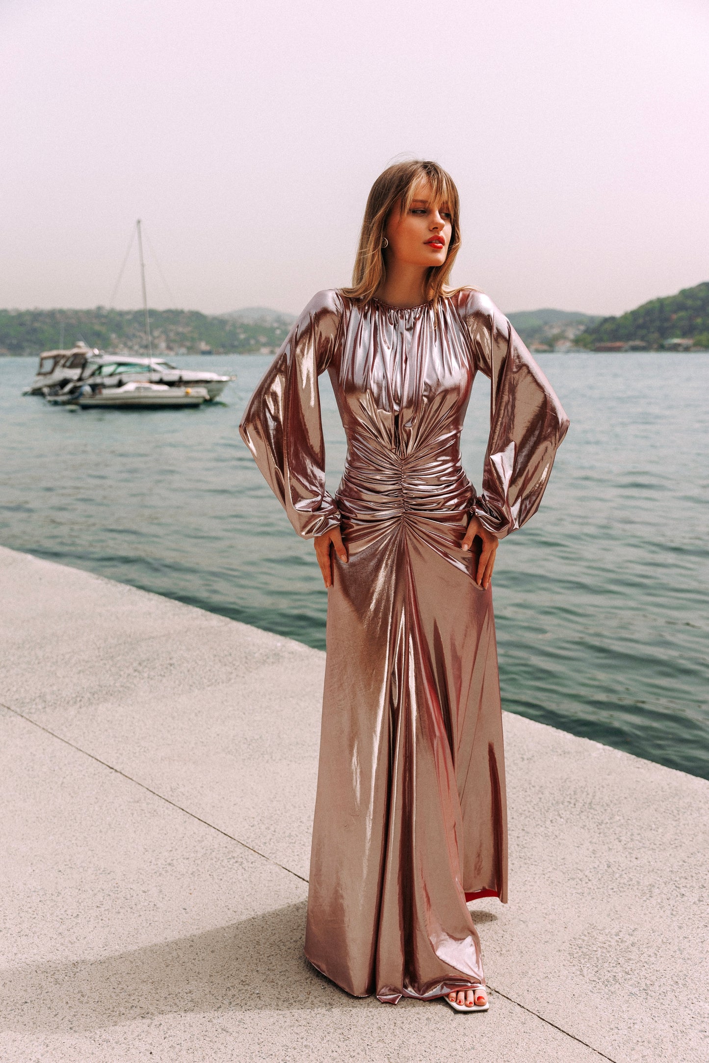 Shimmering Maxi Dress