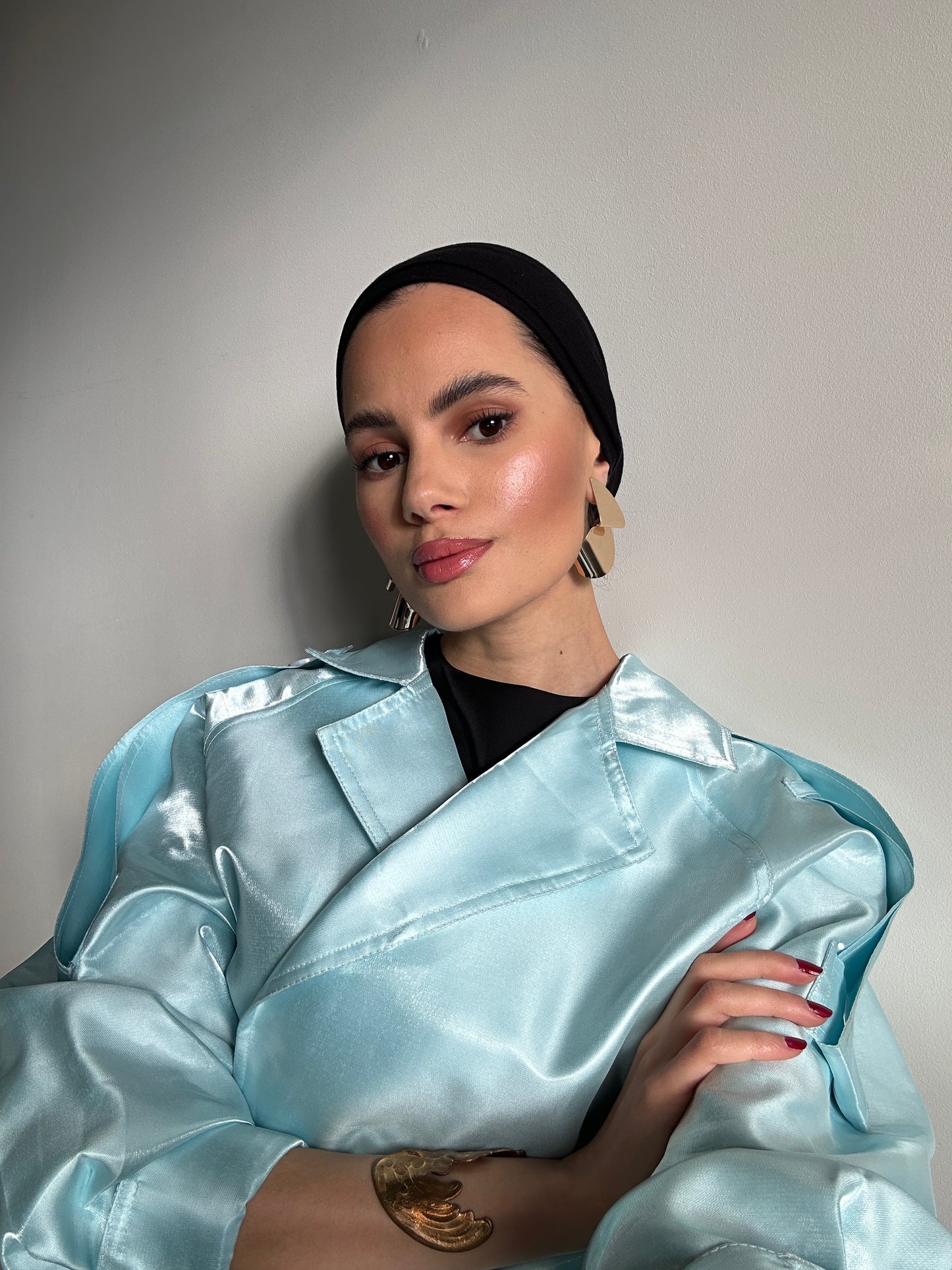 Structured Cropped Metallic Trench