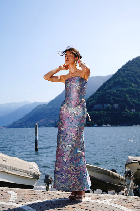 Maxi Brocade Skirt